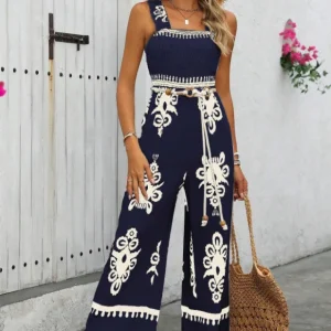 Combinaison imprimé - Jambe large