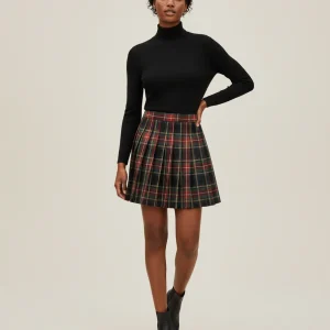 Jupe Plissée mini écossaise chic raffinée