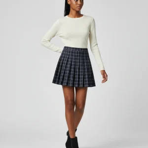 Jupe Plissée Mini Carreaux Chic
