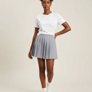 Jupe Plissée grise mini chic urbaine