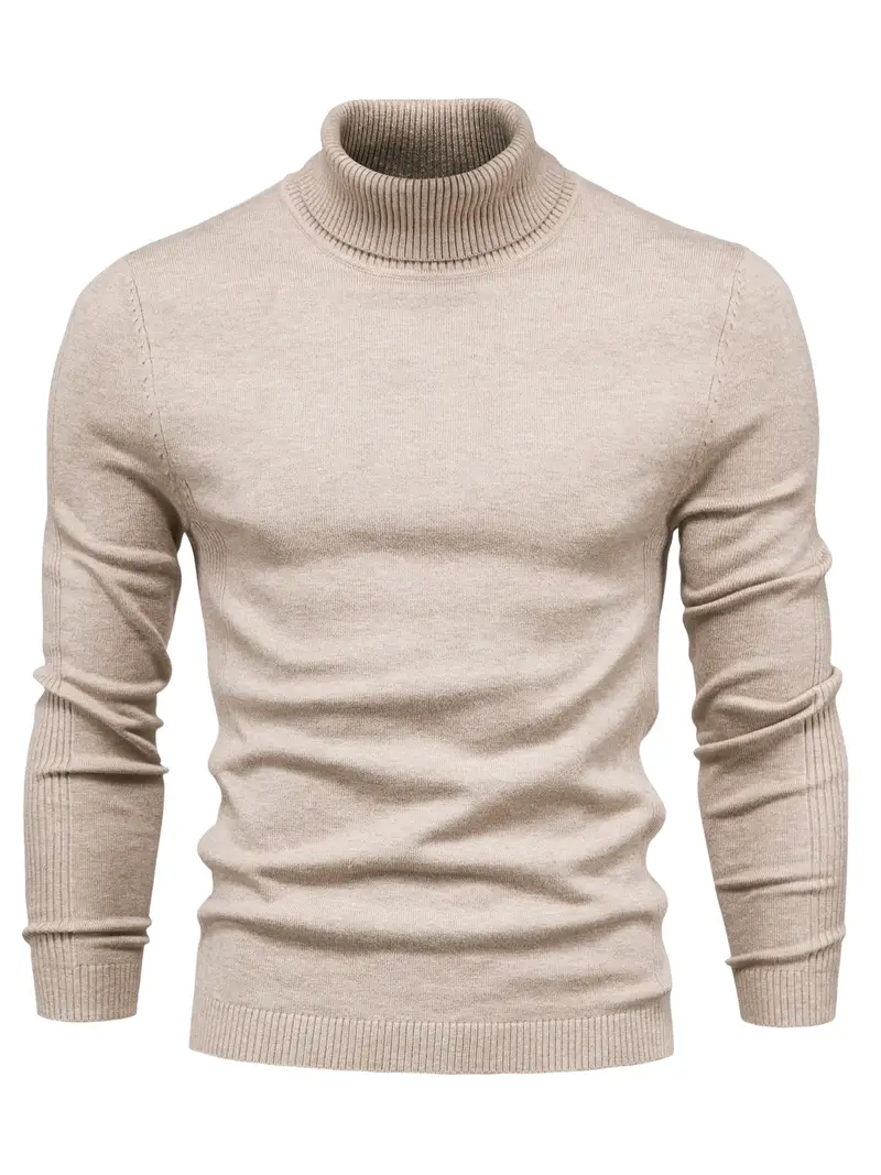 Benoîte | Pull Homme Slim Fit à Col Roulé, Tricot Classique Manches Longues Style Smart Casual – Image 9
