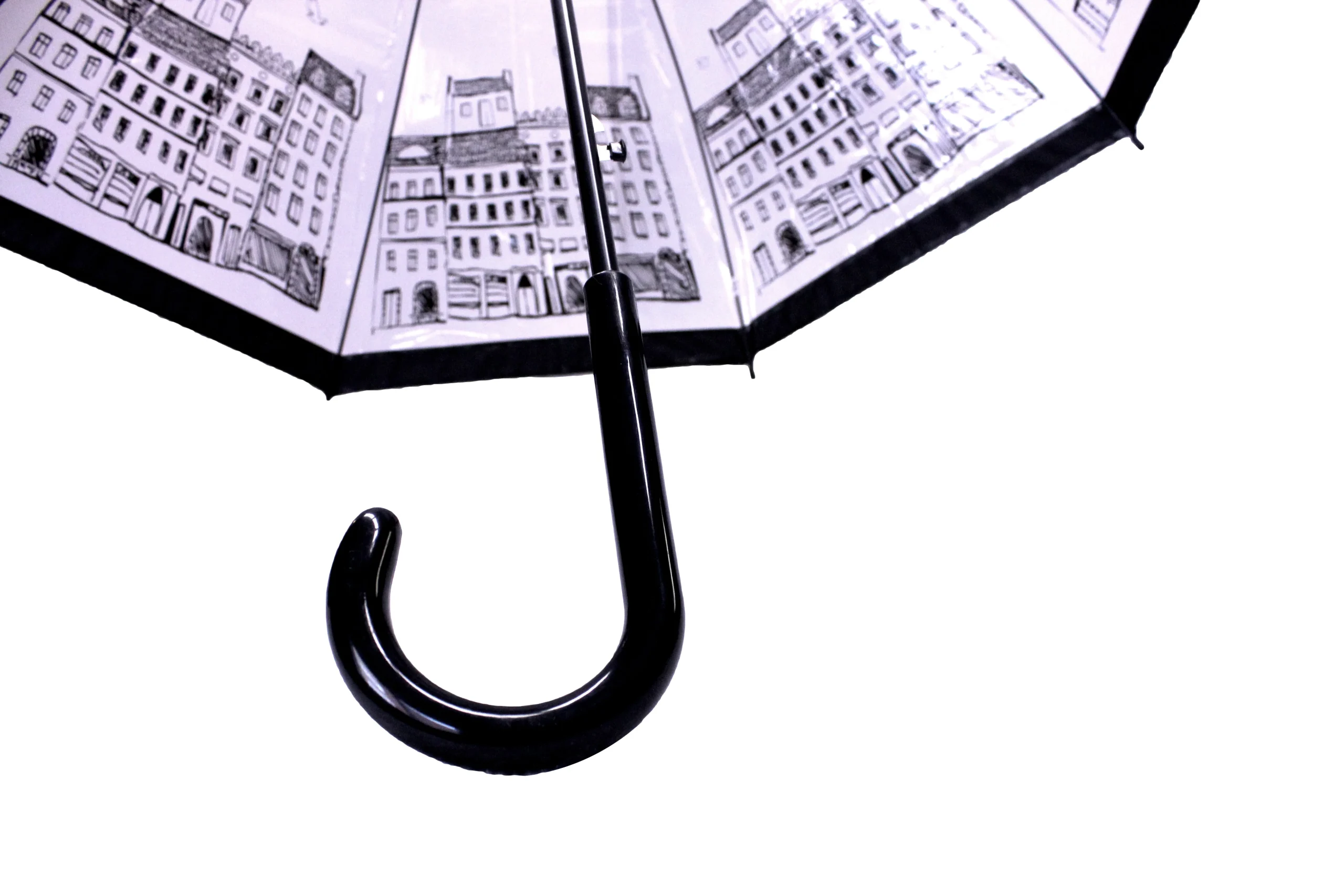 MAT-PARAPLUIE LONG TRANSPARENT – Image 2