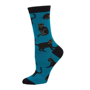 CHAUSSETTES EN BAMBOU BLACK CAT-FEMME-SOCKSMITH