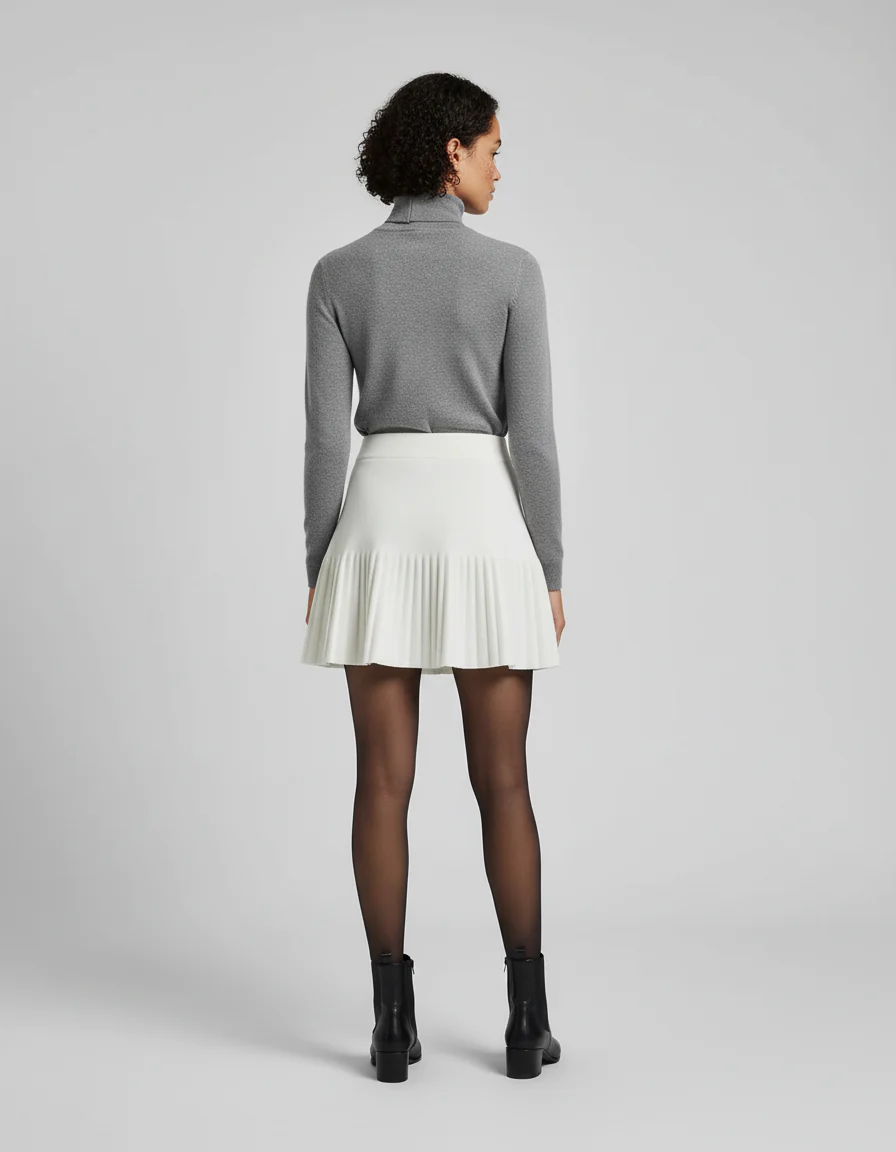 jupe évasée plissée – Image 2