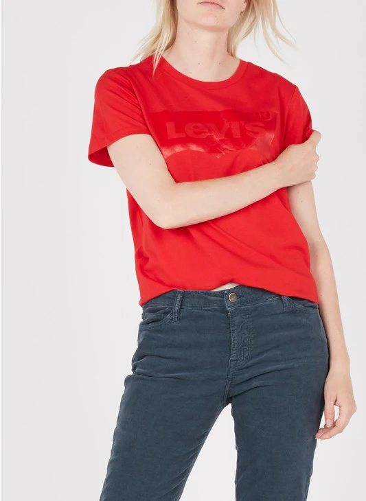 LEVIS F-T-SHIRT PARFAIT À LOGO ROUGE – Image 2