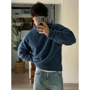 Pull col rond classique pour homme – Confortable, Élégant & Intemporel