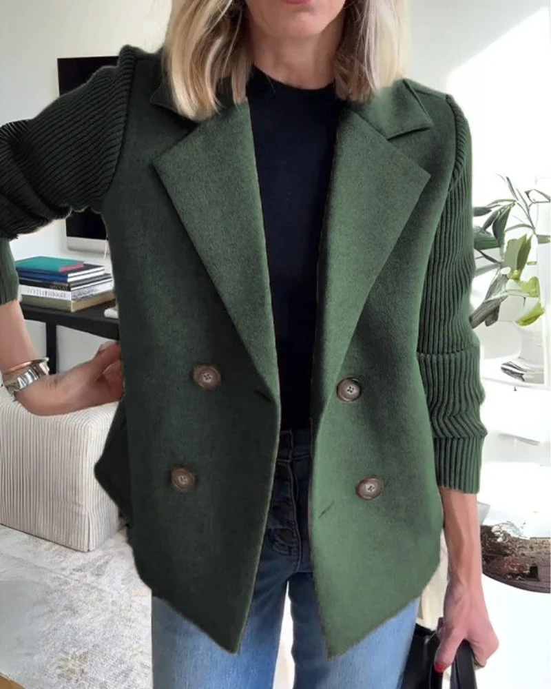 Gilet Blazer Femme en Maille avec Revers Classique – Élégant, Chic & Polyvalent – Image 7