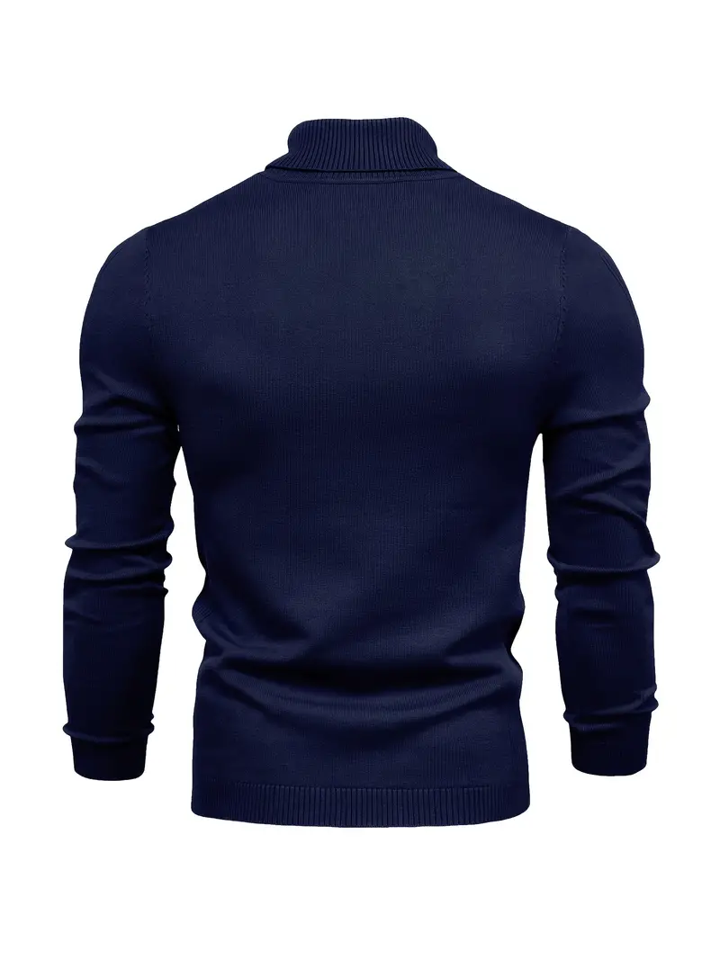 Benoîte | Pull Homme Slim Fit à Col Roulé, Tricot Classique Manches Longues Style Smart Casual – Image 2