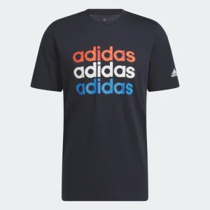 ADIDAS-H-T-SHIRT GRAPHIQUE MULTI LINEAR SPORTSWEAR