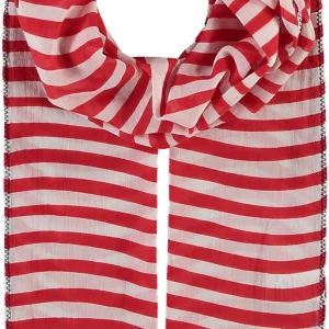 FRAAS-F-FOULARD RAYÉ CONTRAST STITCH WAVE