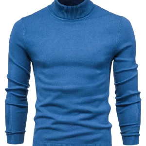 Benoîte | Pull Homme Slim Fit à Col Roulé, Tricot Classique Manches Longues Style Smart Casual