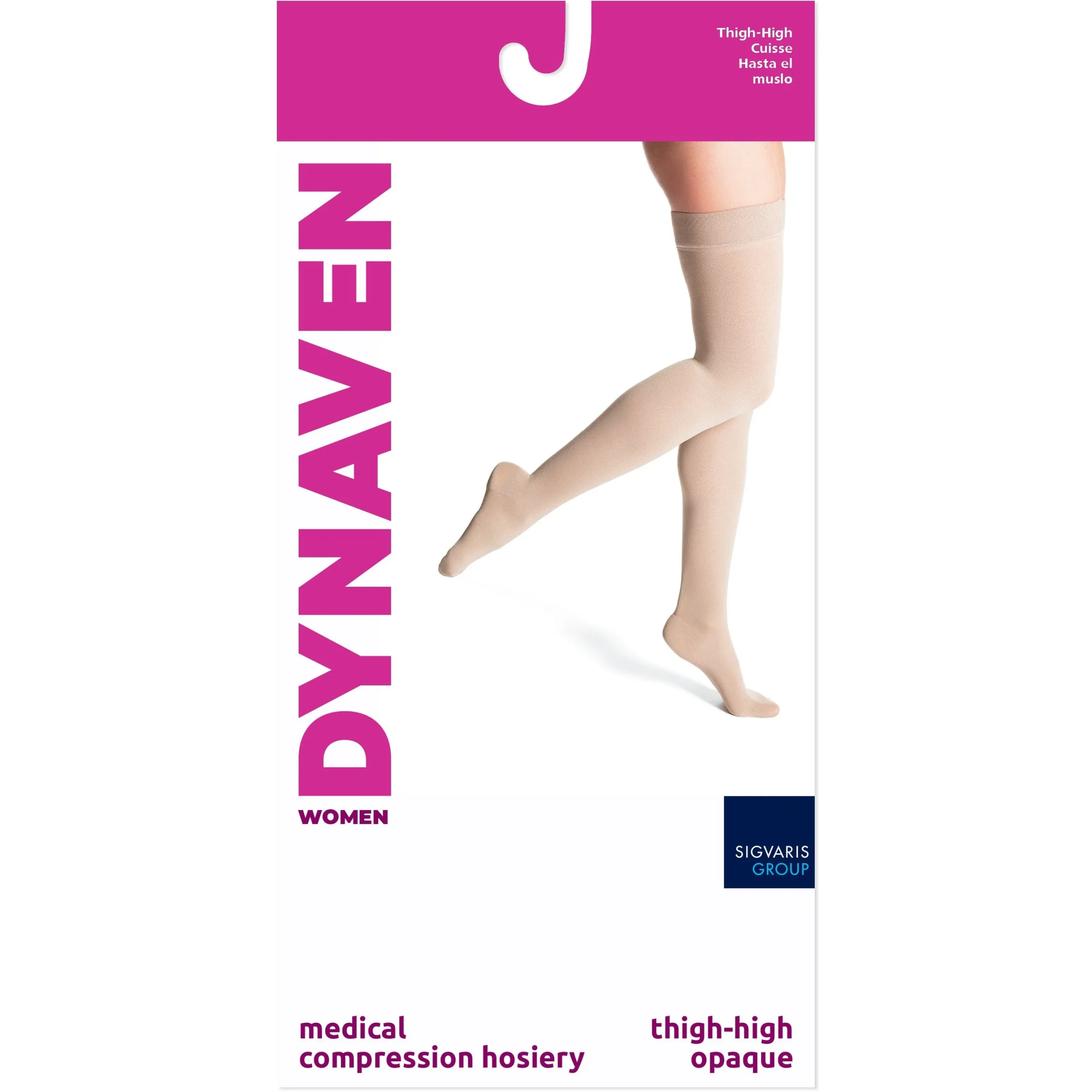 Dynaven Opaque Women's Thigh High 20-30 mmHg – Image 3