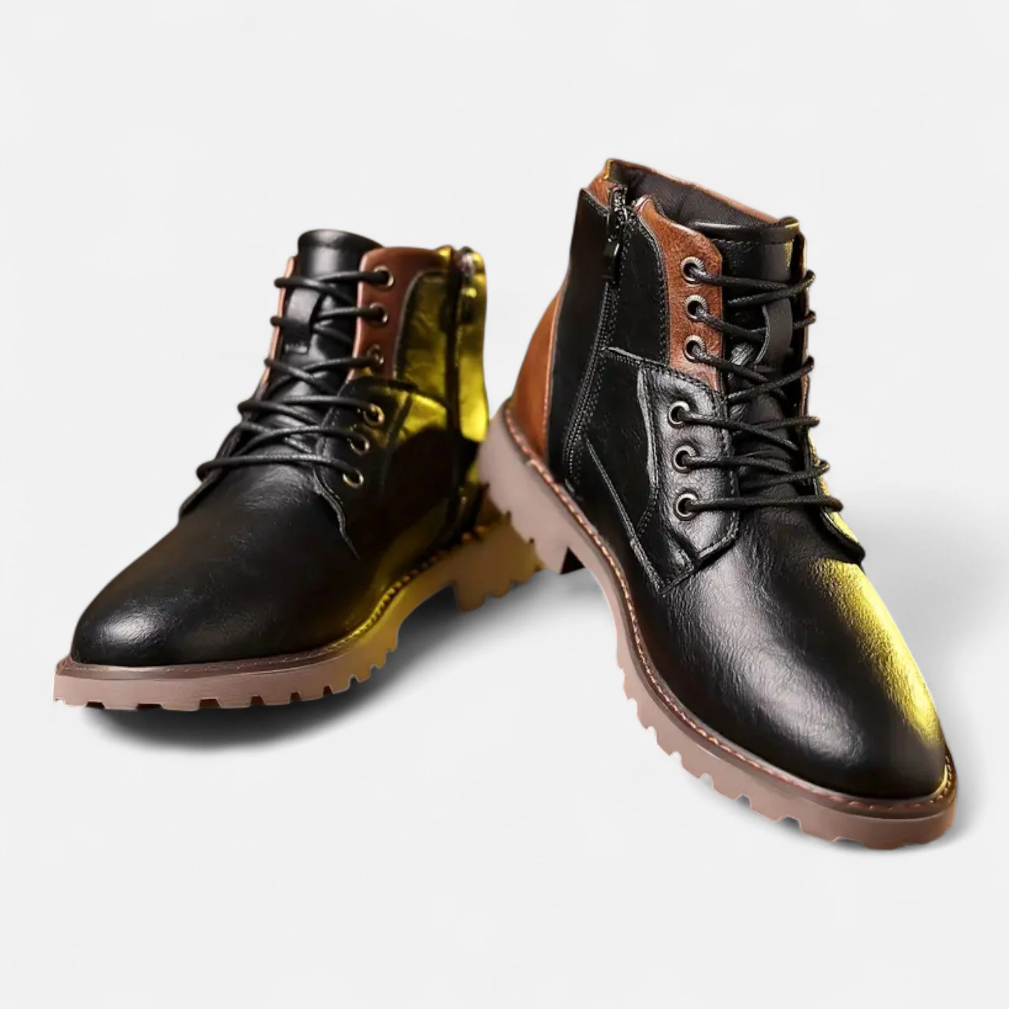 Bennet | Bottines Homme Vintage en Cuir Look Classique à Lacets