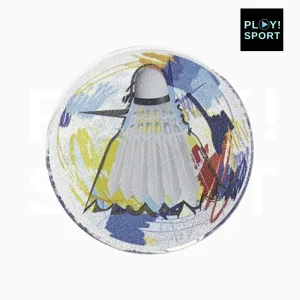 Centre de médaille Badminton en aluminium 25mm de diamètre