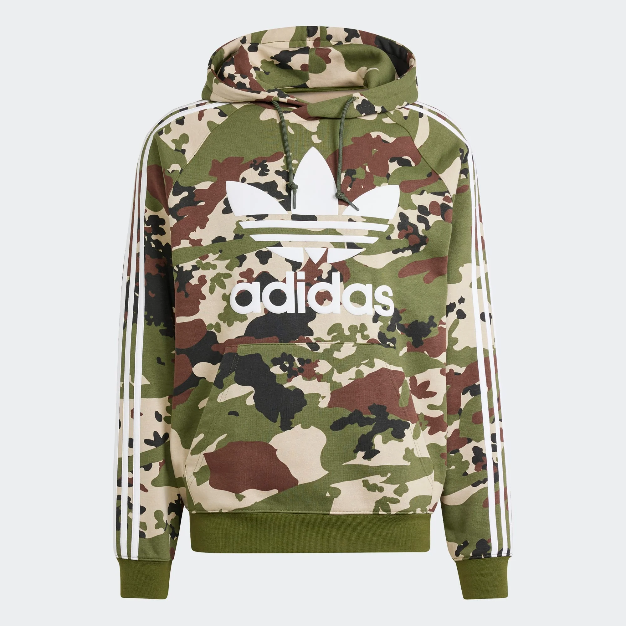 ADIDAS-H-CHANDAIL À CAPUCHE CAMO TRÈFLE