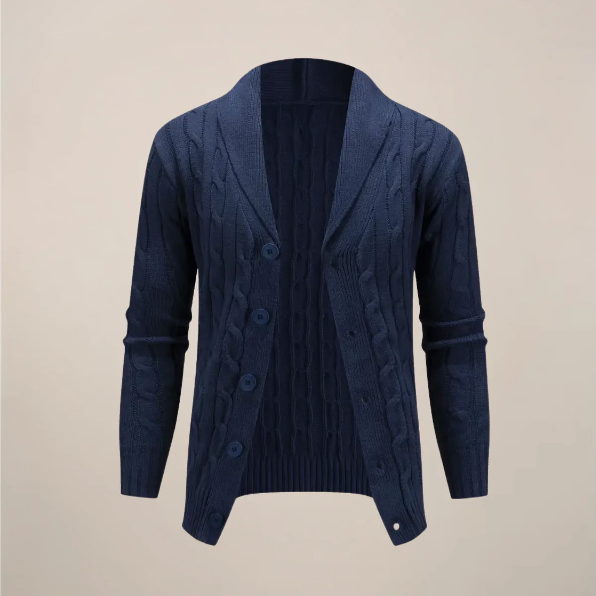 Adam | Cardigan Homme Col Châle | Pull Tricot Épais pour Style Smart Casual et Hiver – Image 2