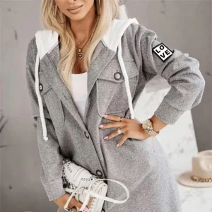 Manteau à capuche style Américain