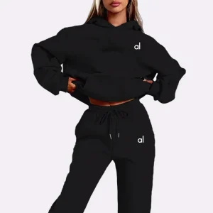Ensemble Femme 2 Pièces – Sweat à Capuche + Jogging – Confort & Style pour Fitness & Détente