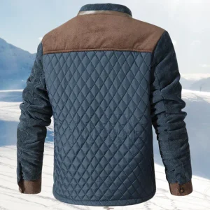 Béréno | Veste Boutonnée Patchwork Contrastée pour Homme