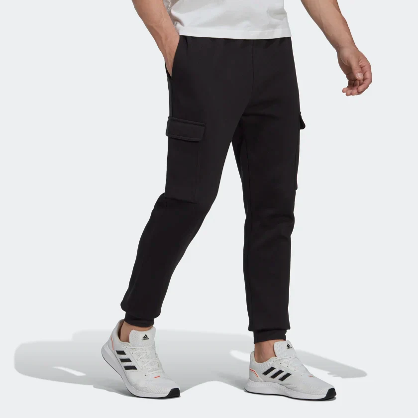 ADIDAS-H-PANTALON CARGO FUSELÉ EN MOLLETON ESSENTIALS – Image 7