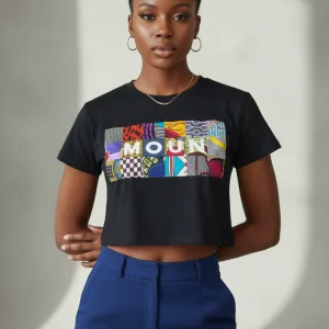 Le crop-top MOUN ou FANM en wax
