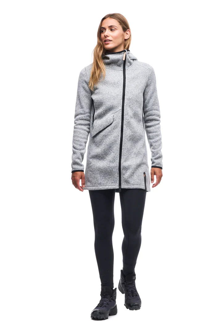 INDYEVA-F-SWEAT À CAPUCHE LONG NAOKO À FERMETURE ÉCLAIR – Image 3