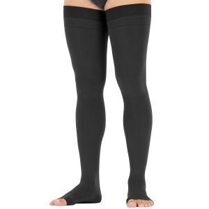 JOBST® forMen Thigh High w/ Micro Dotted Band 30-40 mmHg, Open Toe