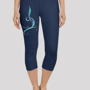 Legging de Yoga court Sangha Navy