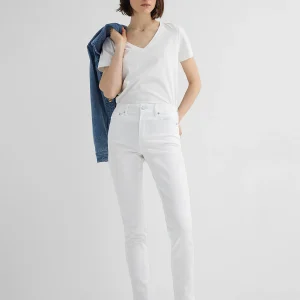 MICHAEL KORS-F-PANTALON DENIM BLANC