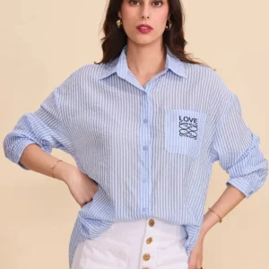 Chemise légère à Rayure