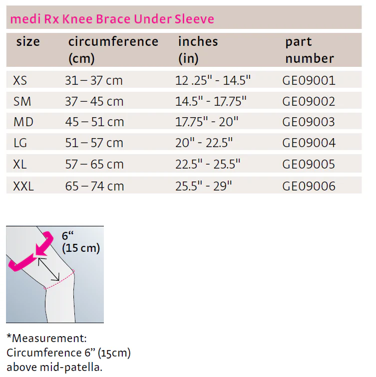 medi Knee Brace Undersleeve – Image 2