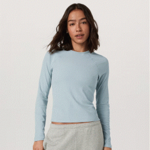 T-SHIRT À MANCHES LONGUES POSE CREW-FEMME-VUORI